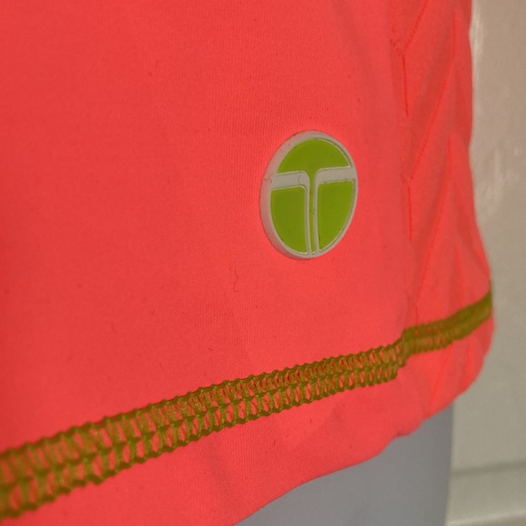 Trina Turk Neon Orange Lime Green Athletic Tank Top Inner Shelf Bra - Picture 6 of 11